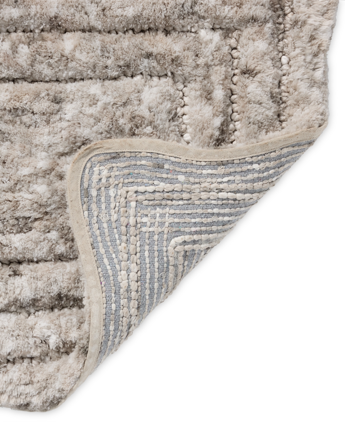 Loloi Niki Scallop Skid-resistant Bath Rug, 20" X 32" In Gray