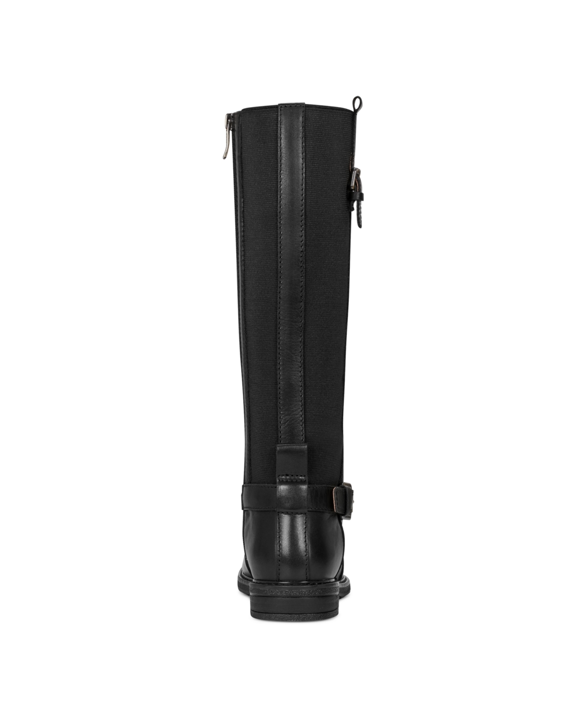 Shop Easy Spirit Women's Jema High Shaft Almond Toe Casual Boots In Black Leather