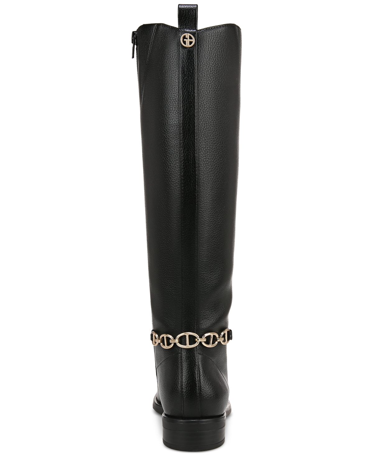 Giani Bernini Womens Zipper Manmade Knee-high Boots In Black