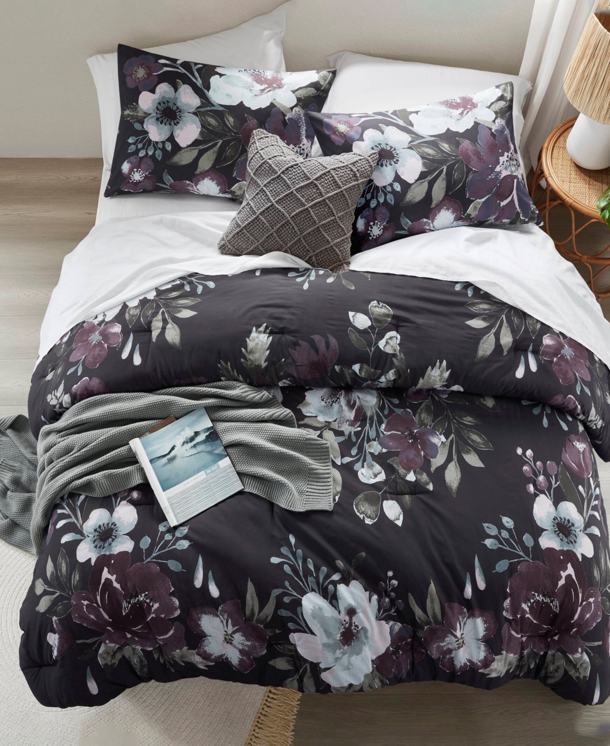 Madison Park Jolene Floral 3-Pc. Comforter Set, King/California King