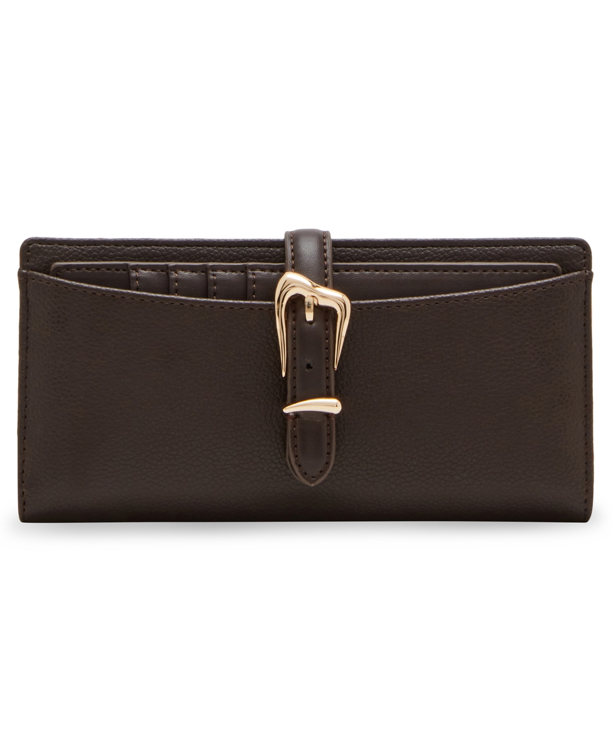 Anne Klein 2 Piece Gift Set with Sculpted Buckle Wallet and Removeable Card Organizer