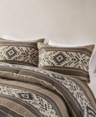 Mariposa Stripe Herringbone 5-Pc. Comforter Set, King/California King