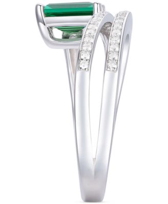 Amethyst (7/8 ct. t.w.) & Lab Grown White Sapphire Accent Coil Ring in 14k Gold-Plated Sterling Silver (Also in Additional Gemstones)