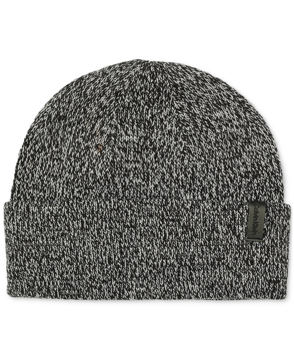 Calvin Klein Men's Twisted Yarn Scarf & Beanie Set In Black Whit