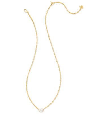 14k Cubic Zirconia Pendant Necklace & C-Hoop Earrings Set