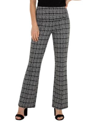 Liverpool Los Angeles - Women's Pearl Plaid Flare Pants