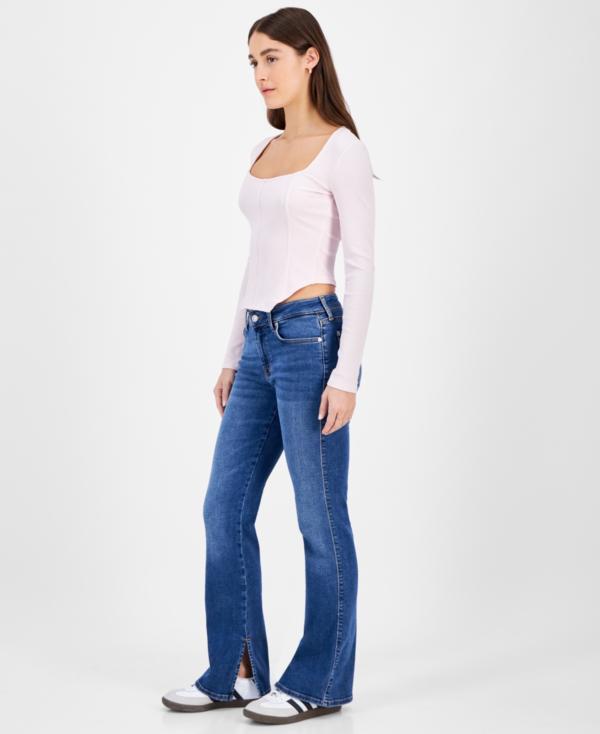 7 For All Mankind Women's Kimmie High-Rise Bootcut Jeans