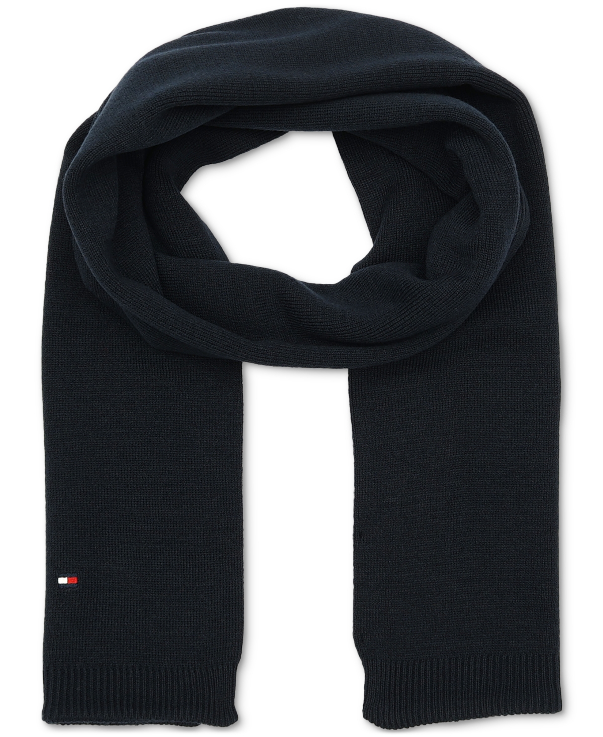 Tommy Hilfiger Men's Flag Embroidery Scarf In Desert Sky