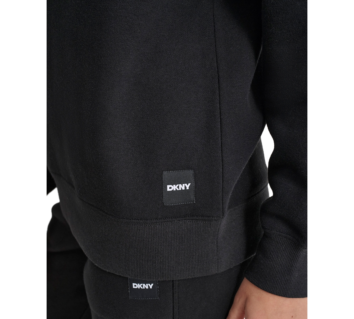 Dkny Sport Women's Logo Crewneck Sweatshirt In Black