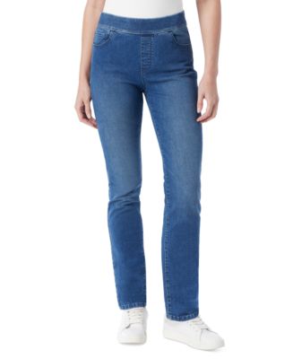 Amanda High Rise Pull on Release Hem Skinny Jeans