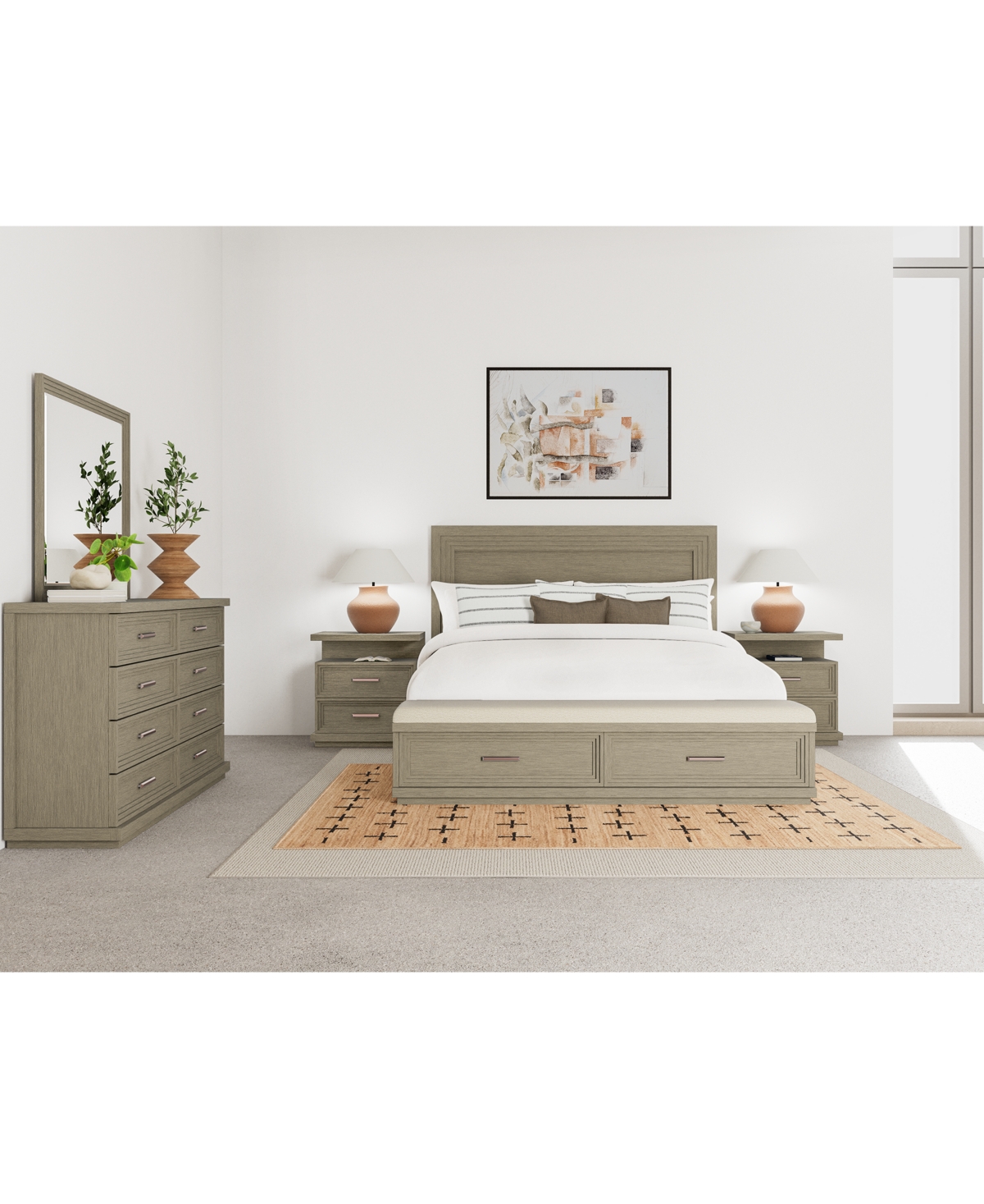 Macy's Cascade 3-pc. Bedroom Set (queen Storage Bed, Chest & Nightstand) In No Color