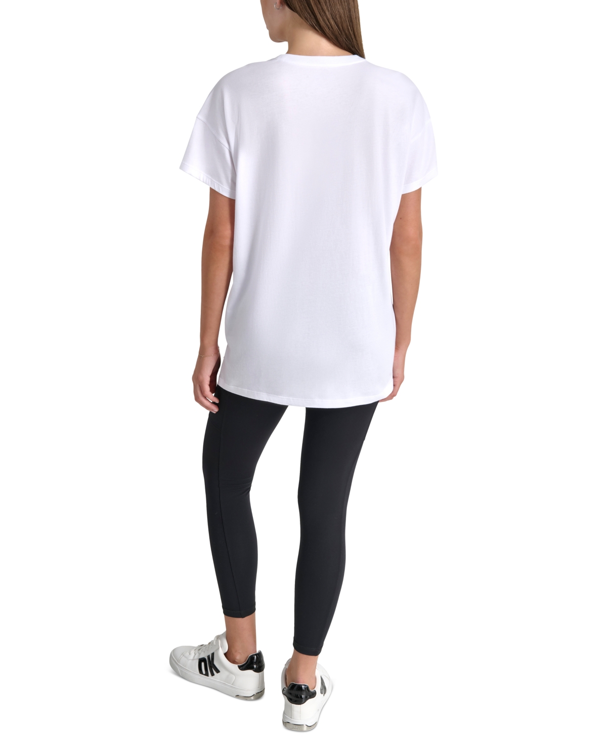 Dkny Sport Women's Ombre Sequin Logo T-Shirt