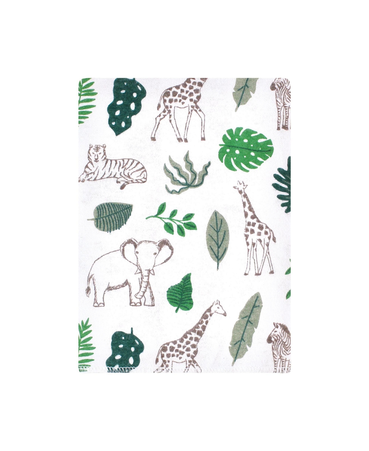 Hudson Baby Flannel Burp Cloth 12pk, One Size - Jungle