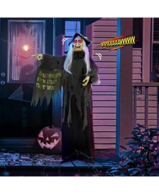 Animated Halloween Decorations,Scary Witch,6FT Life Size,Motion/Sound Activated Party Outdoor 2025