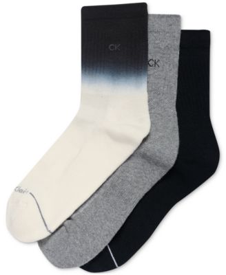 Women's Ombre Dyed Cushion Mid Crew Socks, Pack of 3