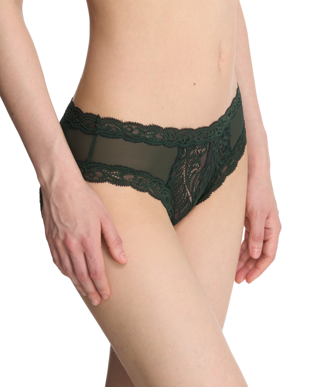 Natori Feathers Hipster Briefs In Dark Forest