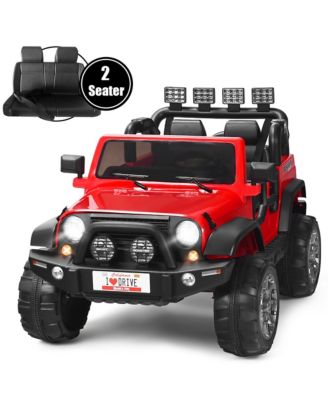12V Kids Ride On Car 2 Seater Truck RC Electric Vehicles w/ Storage Room