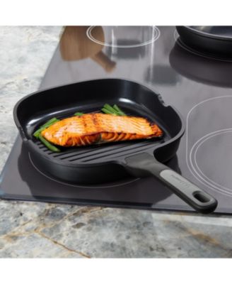 Leo Stone+ 5pc Nonstick Ceramic Specialty Pan Set with Turner, Recycled