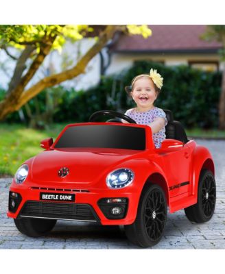 12V Kids Ride On Car Licensed Volkswagen Beetle w/ Remote Control & Music