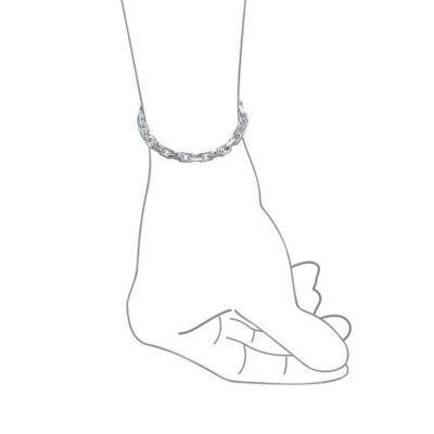 10MM Thick Solid Heavy Sterling Silver Anchor Oval Forzata Chain Link Bracelet 8.5 Inch