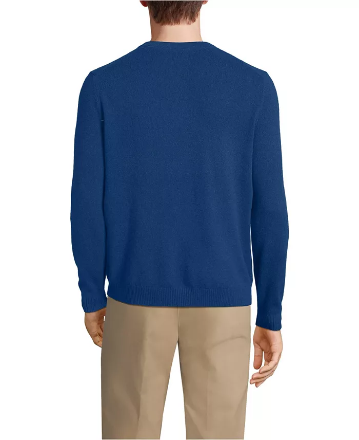 Men's Fine Gauge Cashmere V-neck Sweater - thumbnail 8