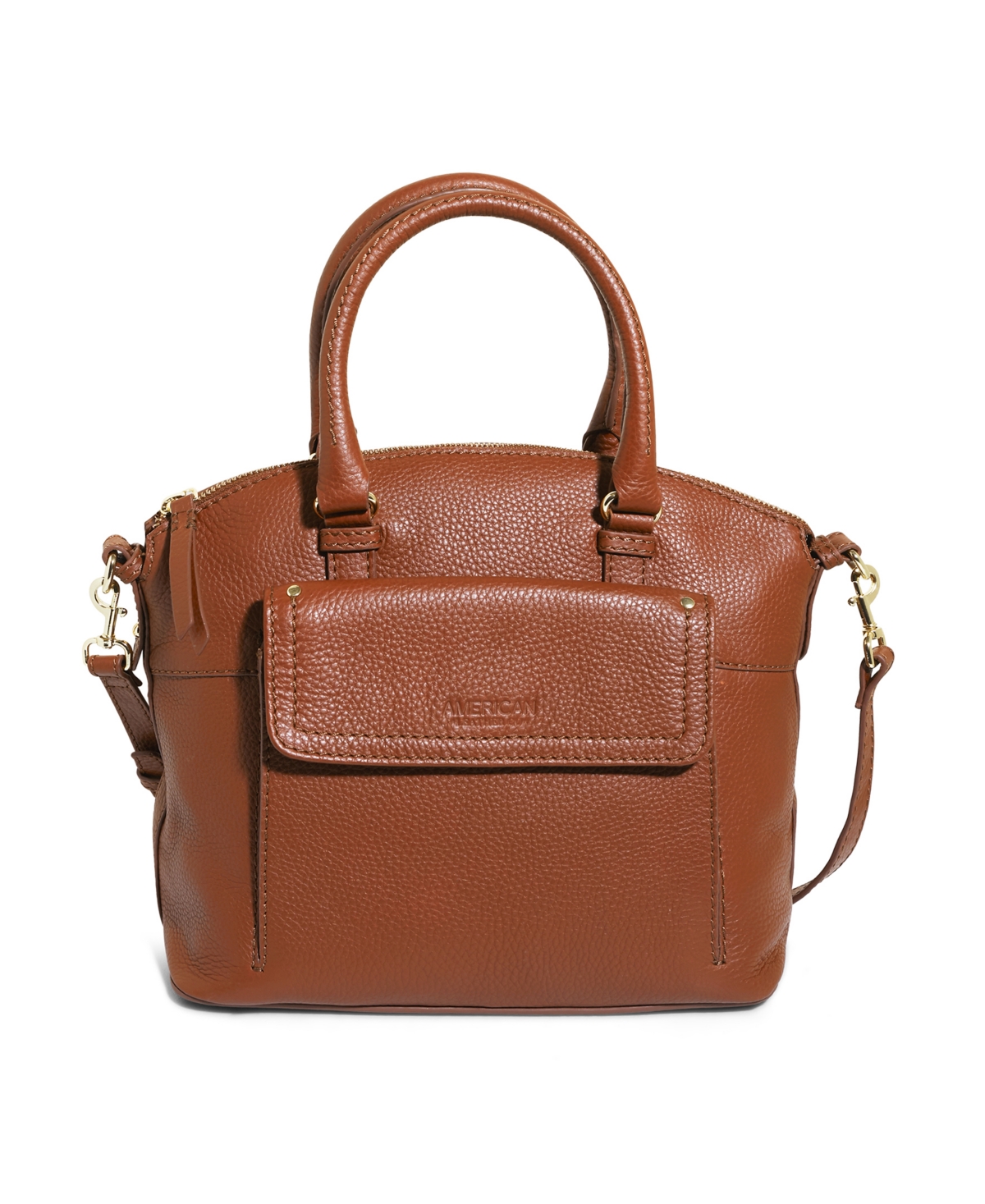 Vona Convertible Dome Satchel - Ecru Pebble