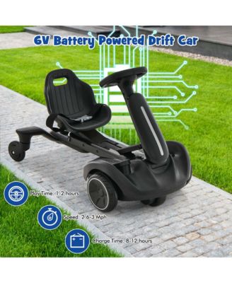 6V Kids Ride On Drift Car Electric Drifting Go Kart for Kids with 360degree(s) Spin