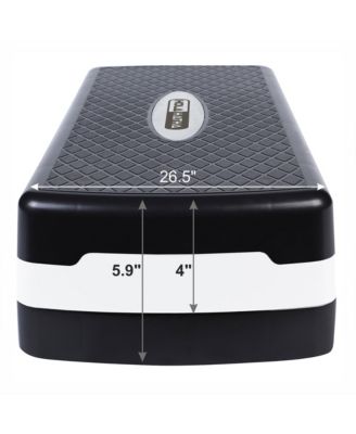 Aerobic Step Platform Exercise Fitness Equipment w/ Adjustable Height