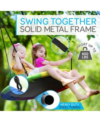 Children s Hanging Swing Seat - Rainbow