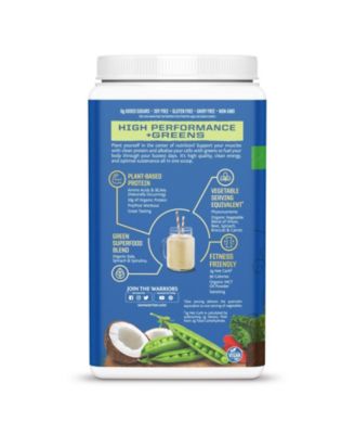Natural Warrior Blend Protein + Greens Powder, Plant-Based Protein, Chocolate, 750gm