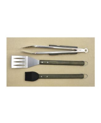 CC1000 Oval Pro Chef Espresso 3-Piece BBQ Tool Set