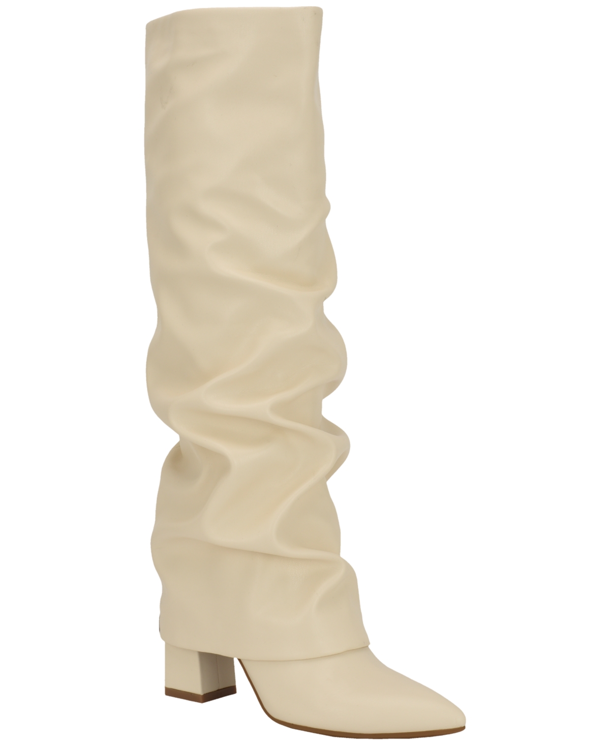 Women's Geima Knee-High Foldover Slouch Boots - Ivory