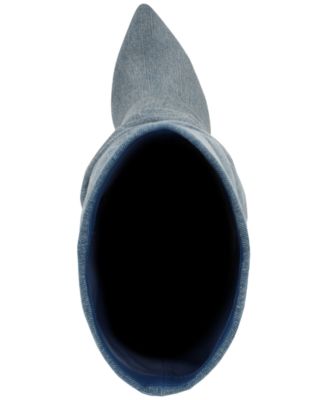 Women's Geima Knee-High Foldover Slouch Tall Block Heel Dress Boots