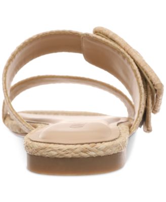 Women's Paulina Buckled Two-Band Flat Sandals, Created for Macy's