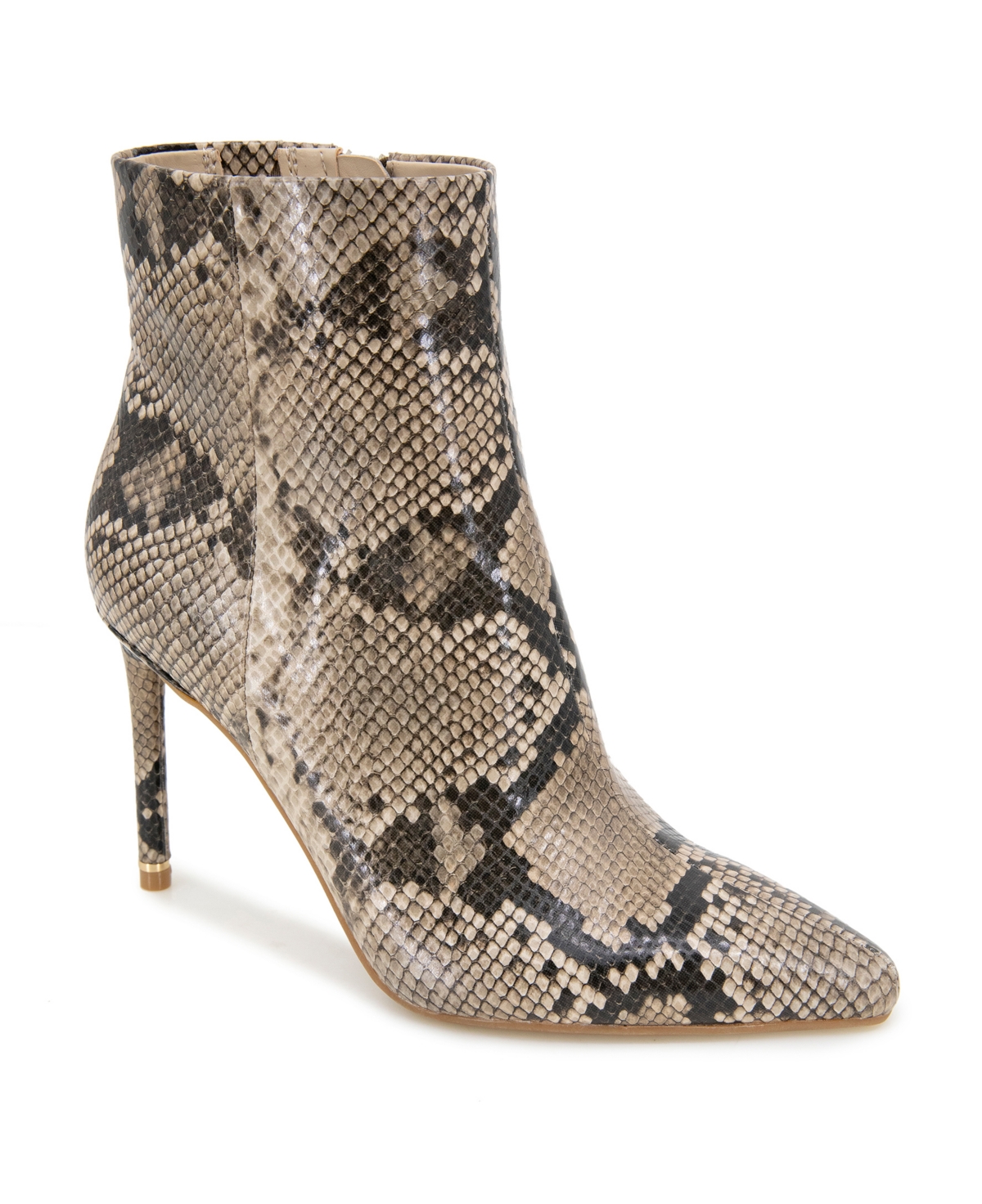 Women's Quincy Stiletto Heel Booties - Taupe Snake