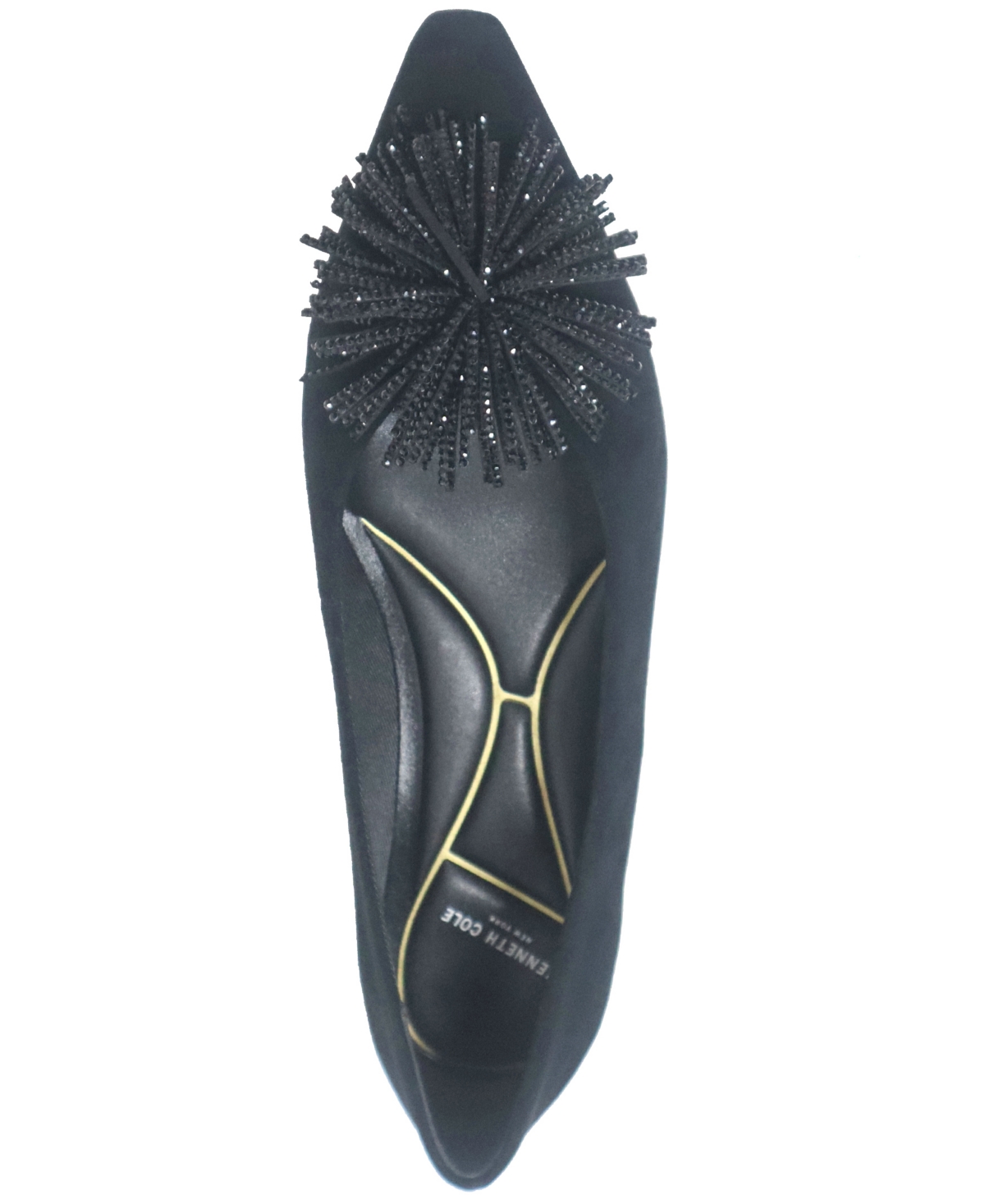 Shop Kenneth Cole New York Women's Natasha Slip On Flats In Black Suede