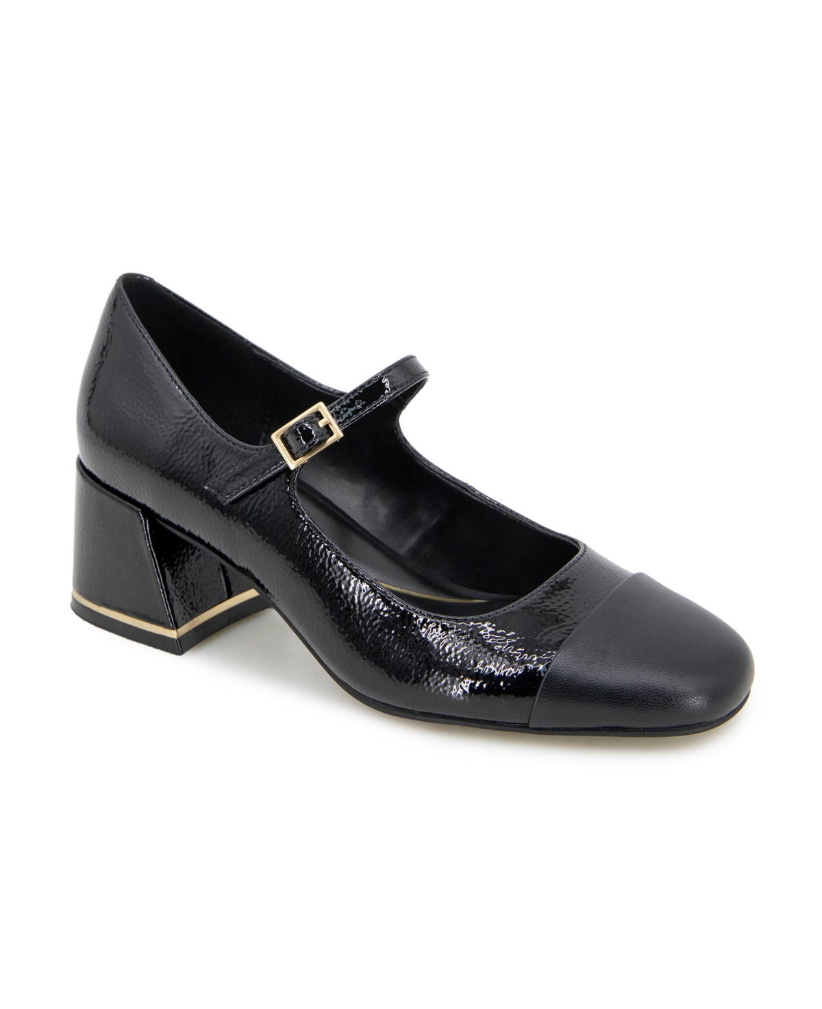 Women's Alec Block Heel Mary Jane Pumps - White/Black