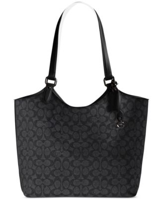 COACH Black deals Signature Gabby Large Tote