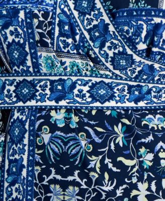 Женский топ с искусственным запахом и принтом из коллекции JM, созданный для Macy's 