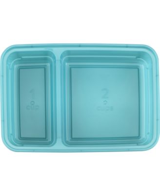 Good Cook Meal Prep Rectangle Two Compartment 30 Pack Container