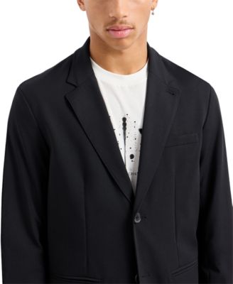 AX Armani Exchange Мужской стрейчевый блейзер с твердым вырезом на лацкане AX Armani Exchange 58190₽