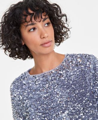 macys velvet tops