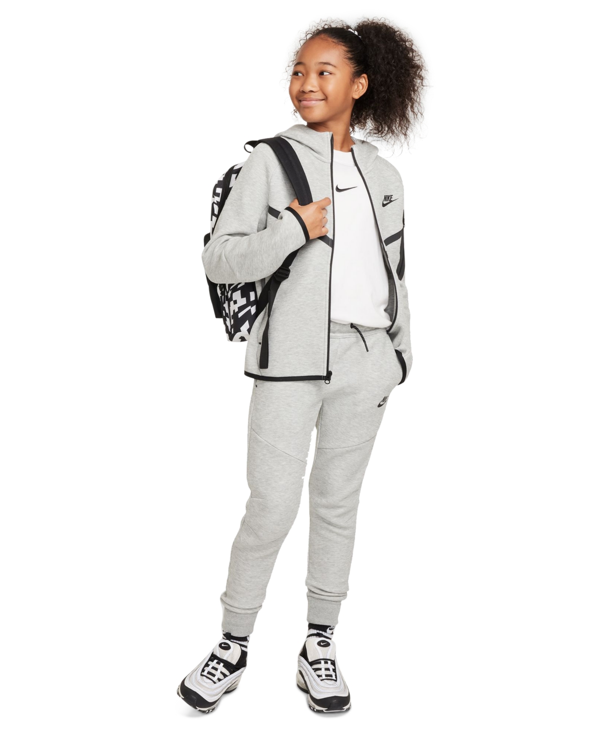 Nike Big Kids Sportswear Tech Fleece Jogger Pants In Gray