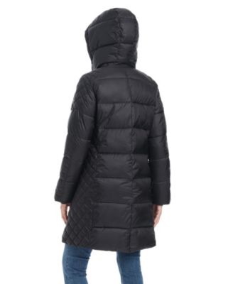 Women's Cire Mid-Length Fitted Puffer Coat