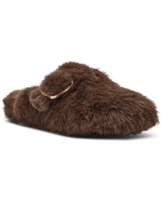Steve Madden - Women's Bohan Faux-Fur Cozy Clog Mules
