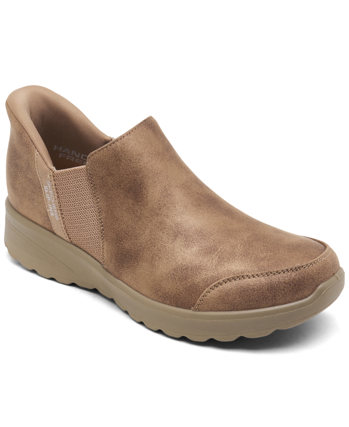 Women's Slip-ins: Lovely Vibe - Autumn Leaves Chelsea Booties from Finish Line - Mushroom
