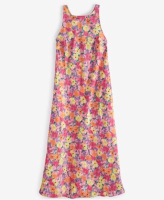 Women's Hammered Satin Sleeveless Midi Dress, Created for Macy's