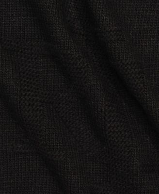 Textured Logo Knit Scarf