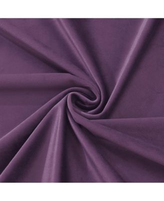 Set of 2 Heavyweight Velvet Curtain Rod Pocket Panels