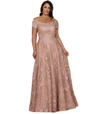 Women's Off-shoulder A-line gown